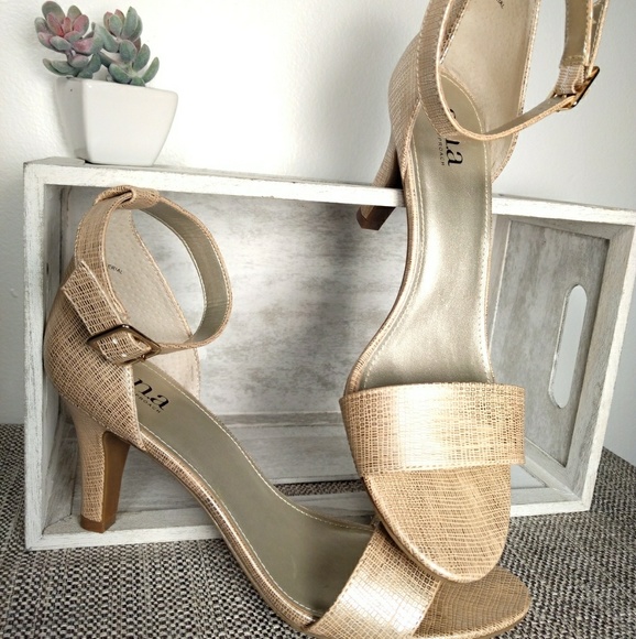 matte gold heels